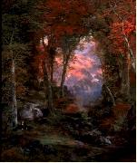 Thomas Moran Autumnal Woods oil